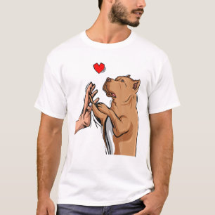 Pitbull Love Pittie Dog Mom Women Girls T-Shirt