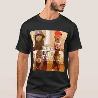 Pitbull Love Straight Outta Rescue Funny Pit Bull T-Shirt