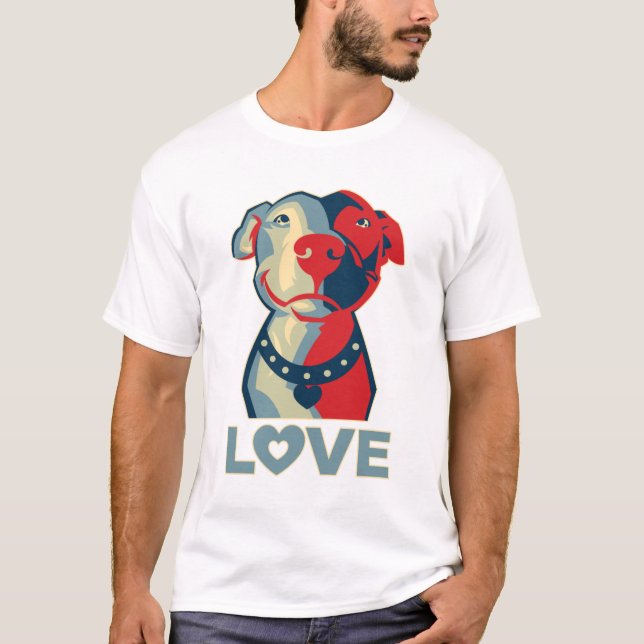 Pitbull - LOVE T-Shirt (Front)