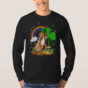 Pitbull Love This Is My Charm Shamrock Patrick's D T-Shirt