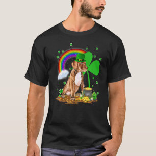 Pitbull Love This Is My Charm Shamrock Patrick's D T-Shirt