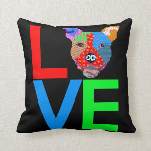 Pitbull Love Throw Pillow