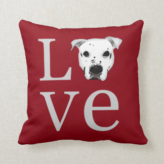 Pitbull Love Throw Pillow