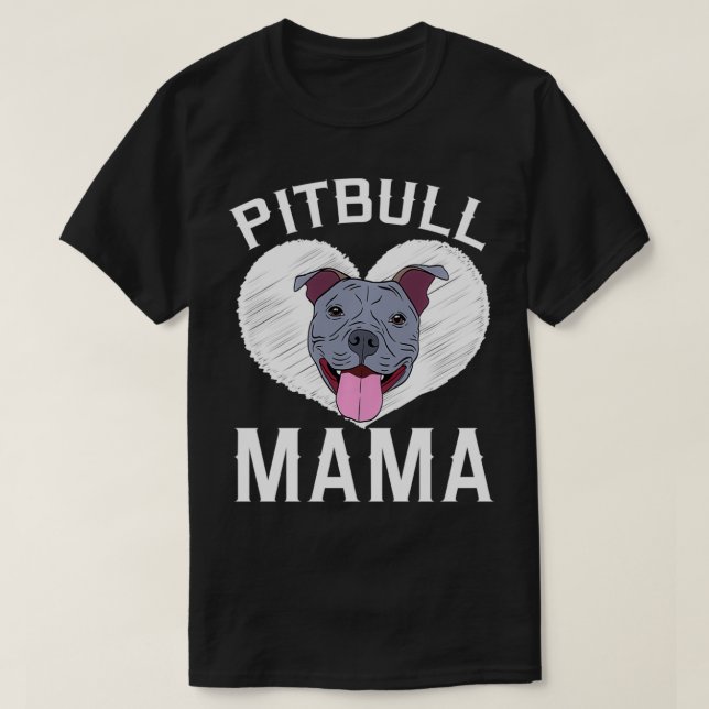 Pitbull Mama Pitt Bully Dog Lover Pullover  (Design Front)