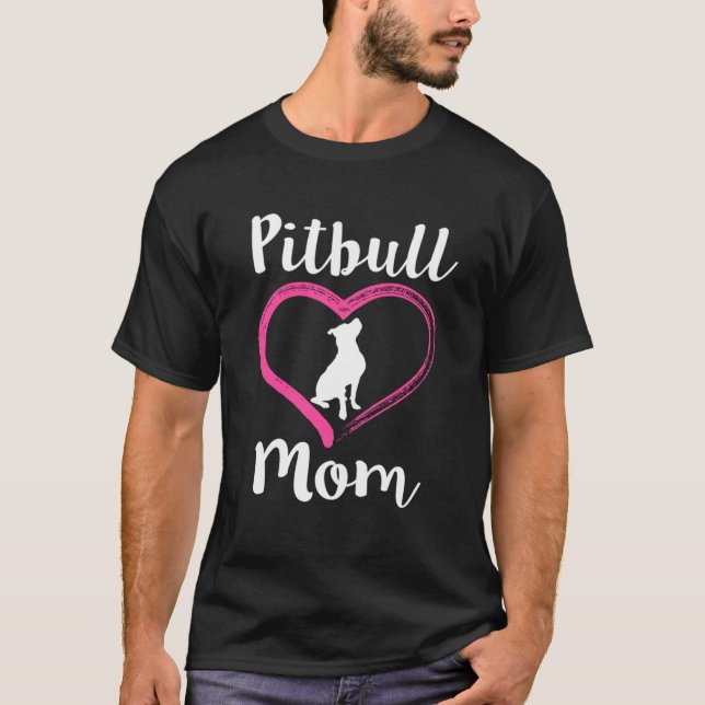 Pitbull Maman femmes pull sweat - shirt à capuche  (Devant)