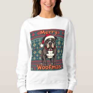 Pitbull Merry Woofmas Sweatshirt