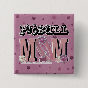 Pitbull MOM 2 Inch Square Button