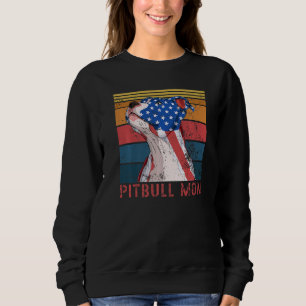 Pitbull mom dog pet 1 sweatshirt