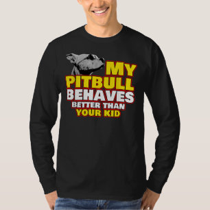 Pitbull Mom Dog Pet Decal Collar Toy Pit Bull Pupp T-Shirt