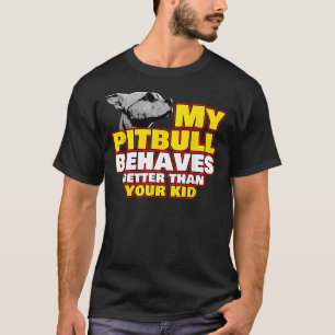 Pitbull Mom Dog Pet Decal Collar Toy Pit Bull Pupp T-Shirt