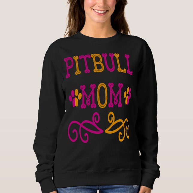 Pitbull Mom Essential 87 Sweatshirt (Front)