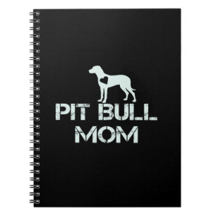 Pitbull mom love puppies so much notebook