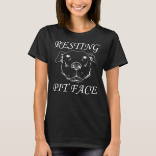 Pitbull Mom Owner Funny Dog Trainer Lover Resting T-Shirt