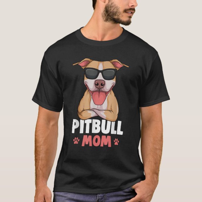 Pitbull Mom Pittie Dog Women  T-Shirt (Front)