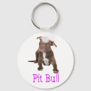 Pitbull Mom Puppy Dog Rescue Adopt Pit Bull Dad Keychain
