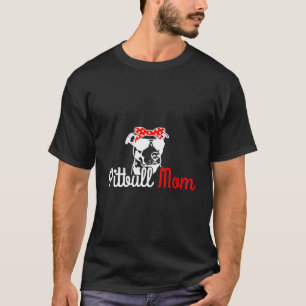 Pitbull Mom Vintage Funny Cute Dog Pitbull Mama T-Shirt
