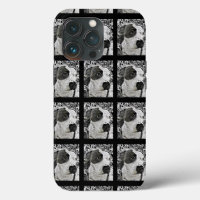 Pitbull phone case dog black and white pit bull
