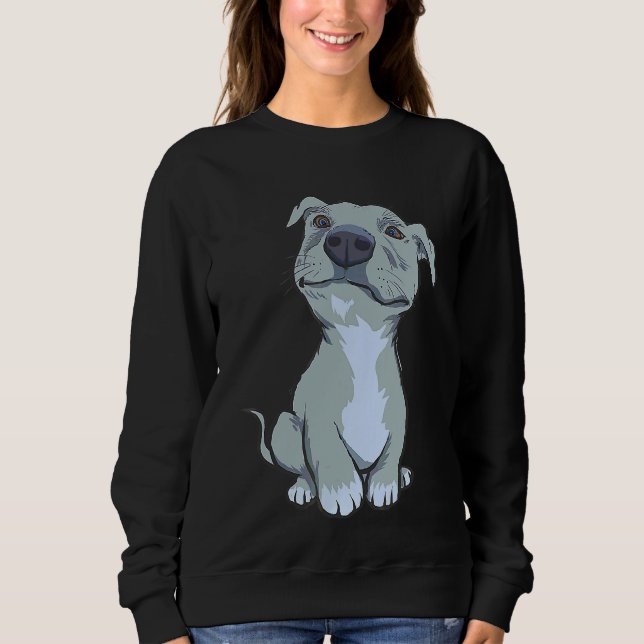 Pitbull Pibble Mom Sweatshirt (Front)