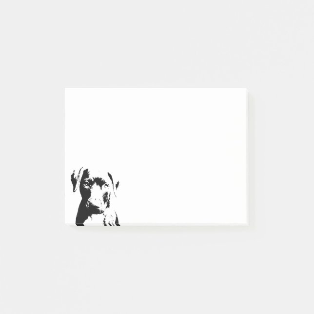 Pitbull puppy face post-it notes (Front)