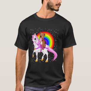 Pitbull Rainbow Horse T-Shirt