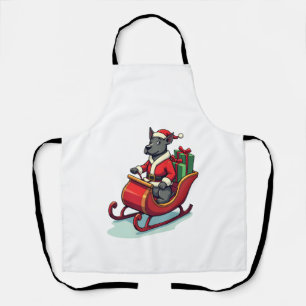 Pitbull Santa Ride Apron