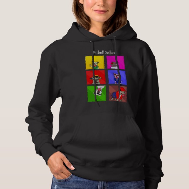 Pitbull Selfies Hoodie (Front)