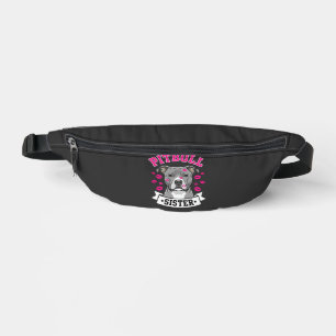 Pitbull Sister Dog Lover Vector Design Fanny Pack