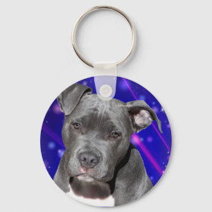 Pitbull Space Keychain