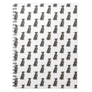 Pitbull Staffy (Black) Notebook