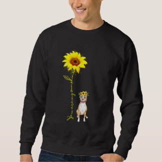 Pitbull Sunflower Unique Fashion Printed Dogs Sweatshirt