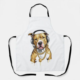Pitbull T-shirt street style Apron