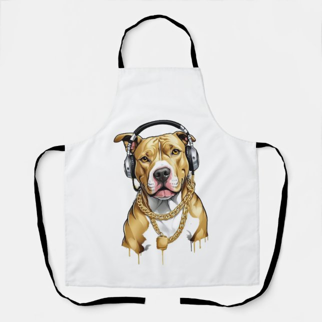 Pitbull T-shirt street style Apron (Front)