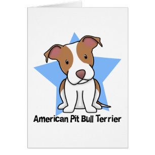 Pitbull Terrier américain d'étoile de Kawaii