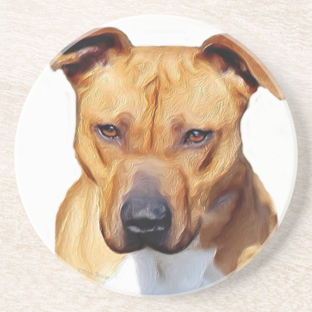 Pitbull Terrier Coaster (Front)
