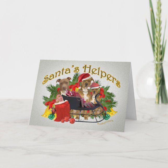 Pitbull The Spirit of Christmas Love Cards (Front)