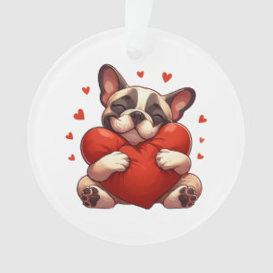 Pitbull Valentine's Day Gifts Ornament