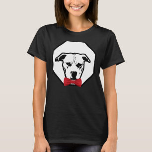 Pitbull Wearing Red Bowtie Handsome Dog Breed T-Shirt