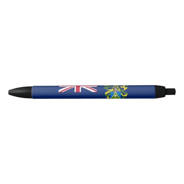 Pitcairn Islands Flag Black Ink Pen (Front)