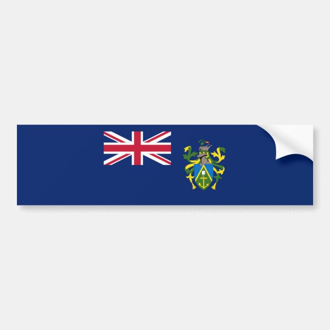 Pitcairn Islands Flag Bumper Sticker (Front)