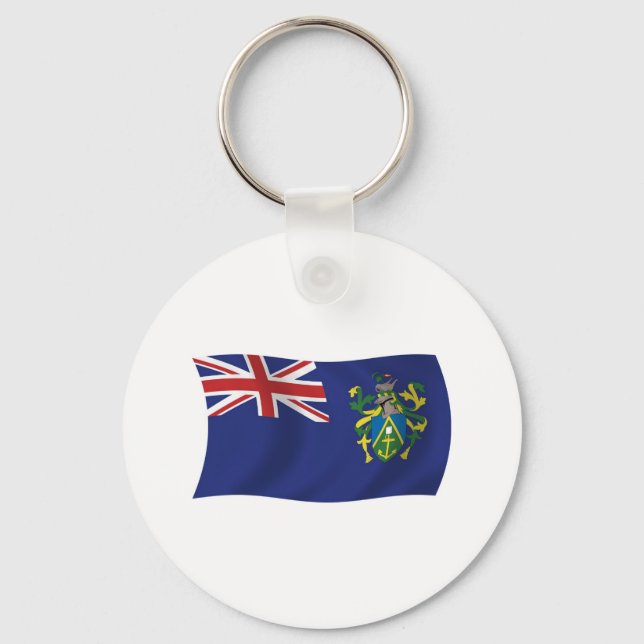 Pitcairn Islands Flag Keychain (Front)