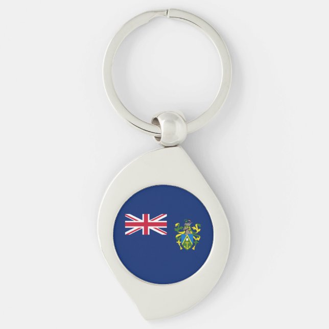 Pitcairn Islands Flag Keychain (Front)