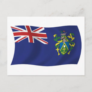 Pitcairn Islands Flag Postcard