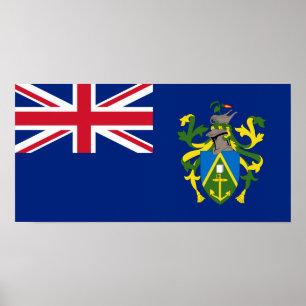 Pitcairn Islands Flag Poster