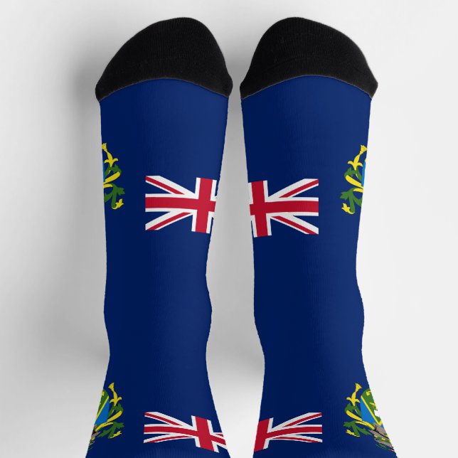 Pitcairn Islands Flag Socks (Top)