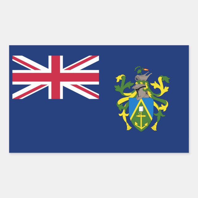 Pitcairn Islands Flag Sticker (Front)