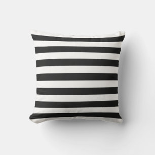 Pitch Pastel & Soft White Lines Pattern Throw Pillow