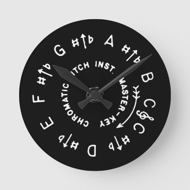 Pitch Pipe Round Clock (Front)