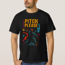 Pitch Please – Neon Graffiti Baseball Tee