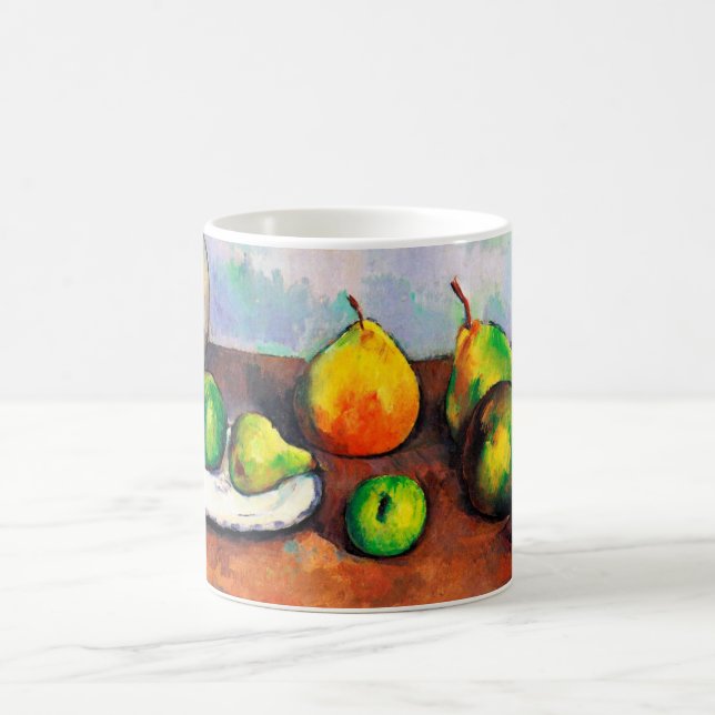 Pitcher and Fruit, Paul Cezanne Coffee Mug (Center)