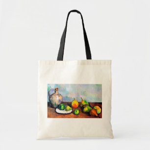 Pitcher and Fruit, Paul Cezanne Tote Bag